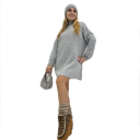 abito/maglia lungo con mezzo collo radical